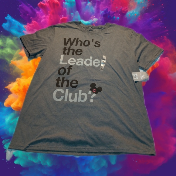 Disney Resort Who's The Leader Of The Club Mickey Mouse Shirt Disneyland Minne - Picture 2 of 6